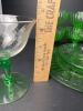Assortment of Vintage Mostly Uranium Glass Tableware - 8