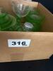 Assortment of Vintage Mostly Uranium Glass Tableware - 13