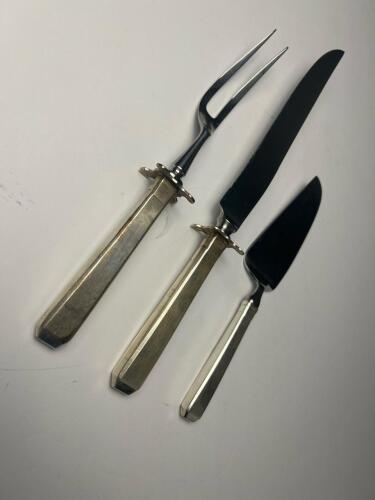Towle Sterling Silver Handle Carving Set 216.0g