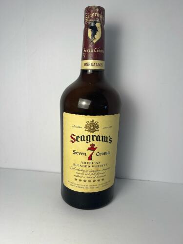 Oversized Seagram's Seven Whiskey Bottle
