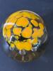 Art Glass Paperweight With Yellow Inclusions - 2