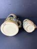 German-Style Stoneware Beer Steins With Pewter Lids - 6