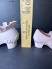 Vintage Pink Porcelain Shoe Figurines with Floral Details - 8
