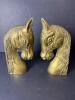 Pair of Brass Horse Head Bookends in the Manner of Mid-Century Modern - 3