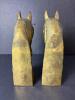 Pair of Brass Horse Head Bookends in the Manner of Mid-Century Modern - 4