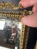 Ornate Brass Tabletop Vanity Mirror With Beveled Glass - 3