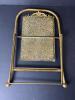 Ornate Brass Tabletop Vanity Mirror With Beveled Glass - 7
