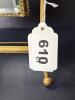 Ornate Brass Tabletop Vanity Mirror With Beveled Glass - 8