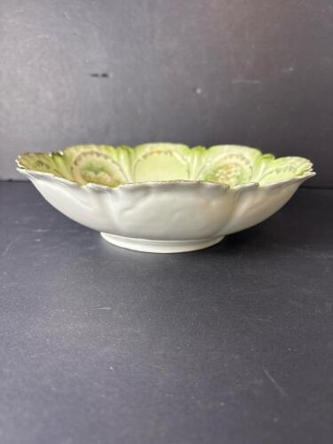 Hand Painted Floral Porcelain Bowl in Victorian-Style