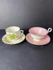 Bone China Tea Cups and Saucers, English Floral Styles