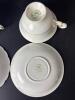 Bone China Tea Cups and Saucers, English Floral Styles - 7
