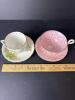 Bone China Tea Cups and Saucers, English Floral Styles - 8