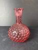 Ruby Hobnail Glass Cruet with Clear Handle - 2