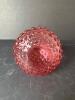 Ruby Hobnail Glass Cruet with Clear Handle - 6