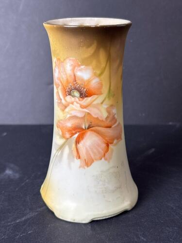 RS Germany Porcelain Floral-Decorated Flower Frog Vase