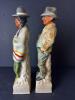 Two 13.5" 1969 Lionstone Sculptured Porcelain Western Decanters - 4