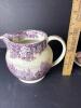 Assorted English Transferware: Teapot, Creamer, Gravy Boat, Cups - 13