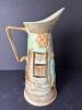 J Wood & Sons Burslem England Tavern Scene Pottery Pitcher - 3