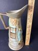 J Wood & Sons Burslem England Tavern Scene Pottery Pitcher - 7