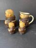 Goebel Western Germany Friar Tuck Sugar Bowl, Creamer and Salt and Pepper Shakers - 3