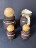 Goebel Western Germany Friar Tuck Sugar Bowl, Creamer and Salt and Pepper Shakers - 4