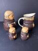 Goebel Western Germany Friar Tuck Sugar Bowl, Creamer and Salt and Pepper Shakers - 5
