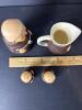 Goebel Western Germany Friar Tuck Sugar Bowl, Creamer and Salt and Pepper Shakers - 6