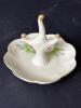 Porcelain Ring Holder With Hand-Painted Rose Motif - 3