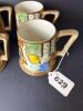 Radford England Handpainted Pottery Mugs English Tavern-Style - 10