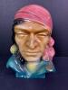 Royal Copley Pirate Head Ceramic Wall Pocket