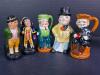 Character Figural Assorted Miniature Toby Mugs