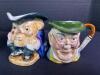 Assorted English and Japanese Character Face Miniature Toby Jugs - 4