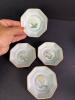 Very Small, Hand-Painted Octagonal Porcelain Dishes