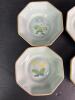 Very Small, Hand-Painted Octagonal Porcelain Dishes - 2