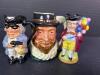 Miniature English and Continental Style Character Toby Jugs - 8