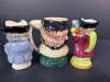 Miniature English and Continental Style Character Toby Jugs - 9