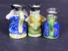 Miniature Hand-Painted Ceramic English Toby Character Mug Figurines - 6