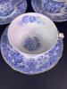 Ridgway Blue Transferware Cups and Saucers - 2
