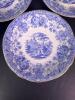 Ridgway Blue Transferware Cups and Saucers - 5