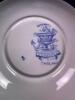 Ridgway Blue Transferware Cups and Saucers - 6