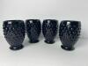 Black Hobnail Glass Tumblers