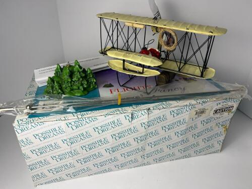Possible Dreams Flights of Fancy Last Minute Delivery Santa Wright Plane Decor