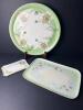 Limoges France Hand Painted Porcelain Trays and Plate