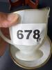 Fire-King White Milk Glass Creamer and Bowls with Gold Trim - 6
