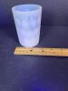 Opalescent White Polka Dot Glass Tumbler - 5
