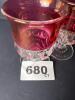 Ruby Flash Kings Crown-Style Goblets - 7