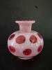 Opalescent Polka Dot Fenton Art Glass Vase