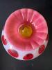 Opalescent Polka Dot Fenton Art Glass Vase - 2