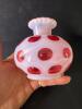 Opalescent Polka Dot Fenton Art Glass Vase - 3
