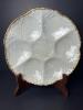 Weimar Germany Iridescent Oyster Plate with Gilt Trim